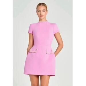 Nadine Merabi Simone Pink Pearl Mini Dress - US Size 12